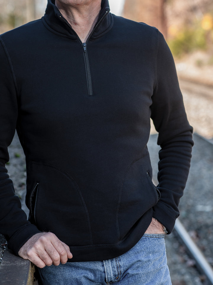 luxury fleece shirt with extra long sleeves - Broadyarns